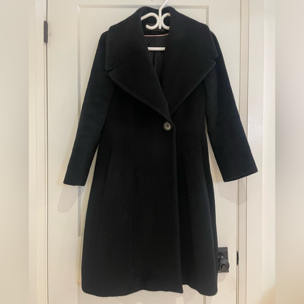 Elie Tahari - Black Wool/Alpaca Blend Coat (size: S)